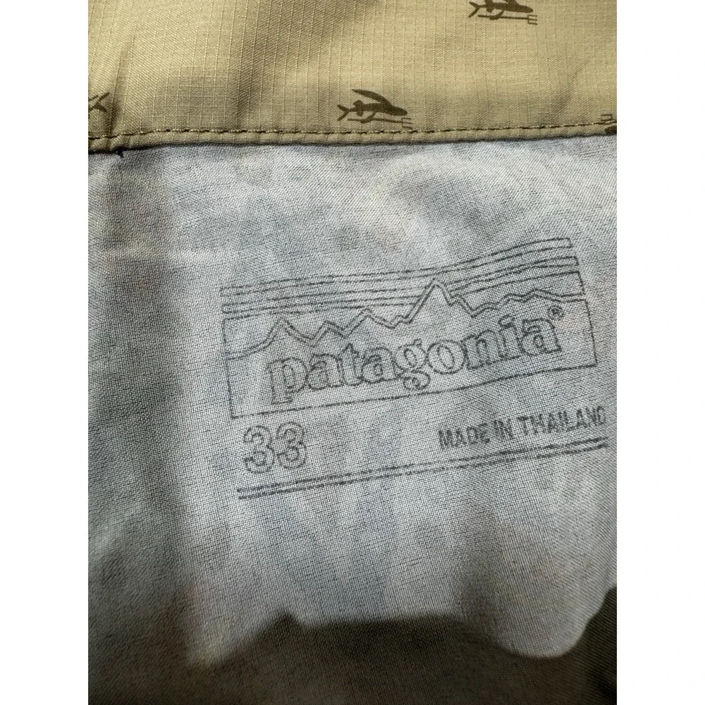 Patagonia Men's Stretch Planing Boardshorts Geometric Tribal Aztec Blue 33
